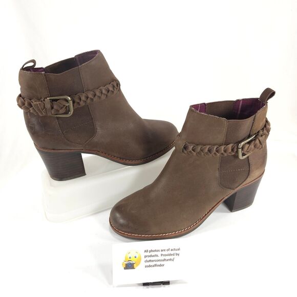 Sperry Top Sider Casual Leather Ankle Boot Womens Size 7 STS90223 Brown Black - Picture 5 of 10